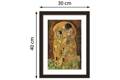 Painting by Gustav Klimt - The Kiss Canvas Room Decor Gifts for Girls Peel and Stick - 5