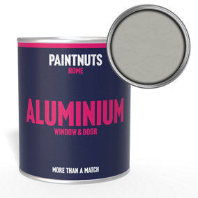 PaintNuts Aluminium Metal Window Door Weatherproof Gloss Paint - Agate Grey - 2.5L (RAL7038)