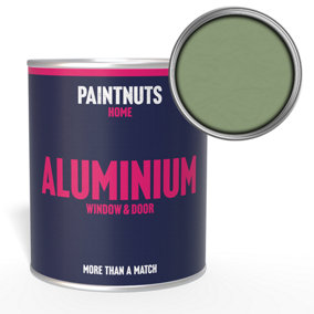 PaintNuts Aluminium Metal Window Door Weatherproof Gloss Paint - Pale Green - 2.5L (RAL6021)