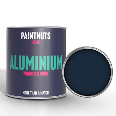 PaintNuts Aluminium Metal Window Door Weatherproof Gloss Paint - Steel Blue - 500ml