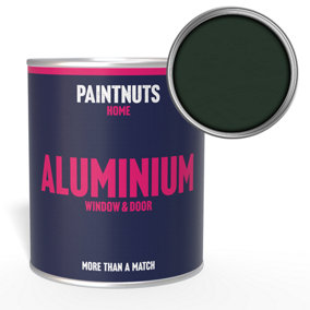 PaintNuts Aluminium Metal Window Door Weatherproof Matt Paint - Fir Green - 2.5L (RAL6009)