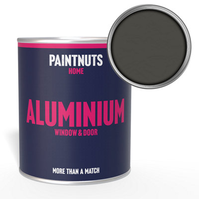 PaintNuts Aluminium Metal Window Door Weatherproof Matt Paint - Umbra Grey - 250ml (RAL7022)