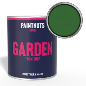 PaintNuts Garden Furniture Fence Shed Table Chairs for Wood Metal & Plastic Weatherproof Gloss Paint - Emerald Green - 2.5L