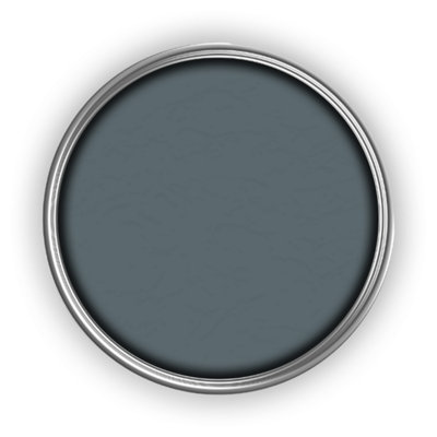 PaintNuts Solid Wood Laminated Kitchen Units Cupboard Cabinet Door Gloss Paint - Blue Grey - 1L (RAL7031)