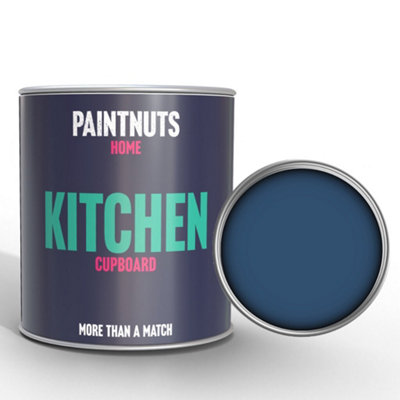 PaintNuts Solid Wood Laminated Kitchen Units Cupboard Cabinet Door Gloss Paint - Violet Blue - 500ml