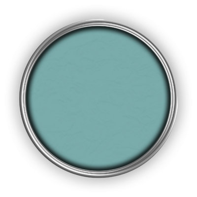 PaintNuts Solid Wood Laminated Kitchen Units Cupboard Cabinet Door Satin Paint - Pastel Turquoise - 500ml (RAL6034)