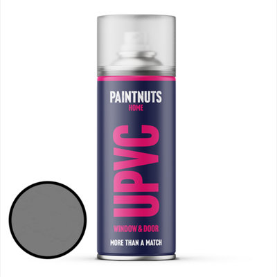 PaintNuts UPVC Door & Window Gloss Paint - Dusty Grey - 400ml Spray Can