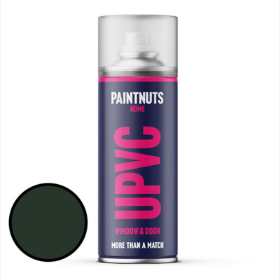 PaintNuts UPVC Door & Window Gloss Paint - Fir Green - 400ml Spray Can