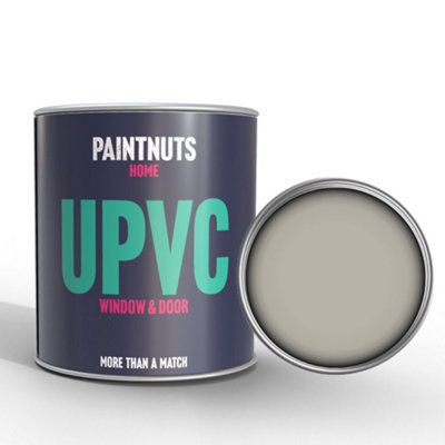 PaintNuts UPVC Door & Window Gloss Paint - Silk Grey - 1L Tin