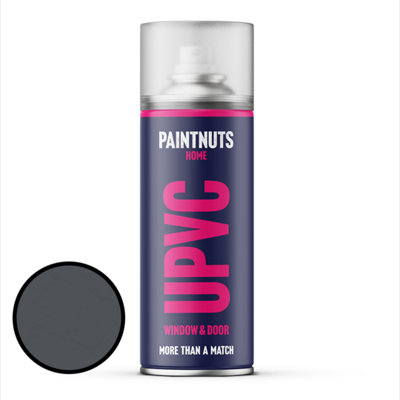 PaintNuts UPVC Door & Window Gloss Paint - Slate Grey - 400ml Spray Can