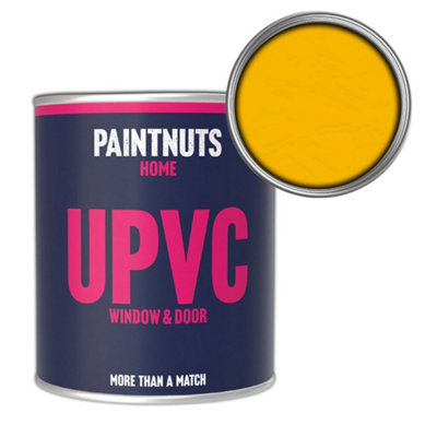 PaintNuts UPVC Door & Window Matt Paint - Colza Yellow - 1L Tin