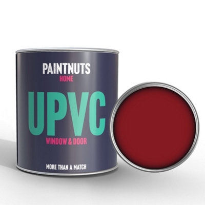 PaintNuts UPVC Door & Window Matt Paint - Ruby Red - 1L Tin