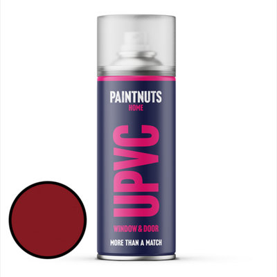 PaintNuts UPVC Door & Window Matt Paint - Ruby Red - 400ml Spray Can