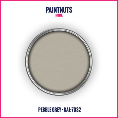 PaintNuts UPVC Door & Window Satin Paint - Pebble Grey - 1L Tin (RAL7032)