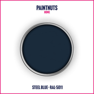 PaintNuts UPVC Door & Window Satin Paint - Steel Blue - 400ml Spray Can (RAL5011)