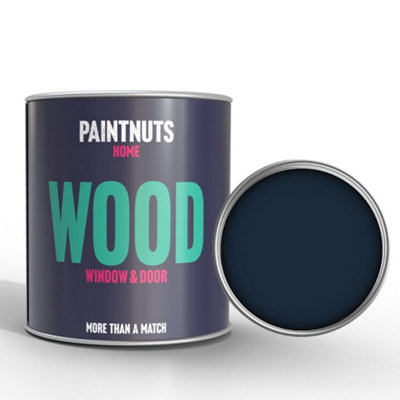 PaintNuts Wood Window Door Weatherproof Matt Paint - Steel Blue - 250ml