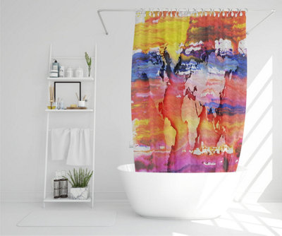 Painty map (Shower Curtain) / Default Title Price Comparisons | Compare The Build