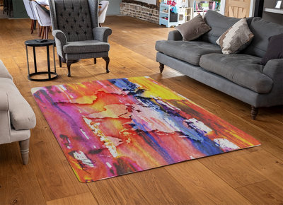 Painty Map Special Soft Home Rug