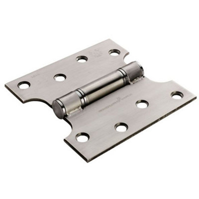 PAIR 102 x 152 x 3mm Parliament Hinge Satin Stainless Steel Internal Door