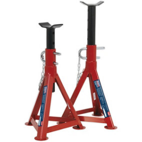 PAIR 2.5 Tonne Axle Stands - Full Width Crutch - 342mm to 500mm Working Height