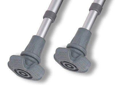 Pair Large Rubber Crutch Ferrules Tips Feet for Greater Stability - 22mm (7/8")