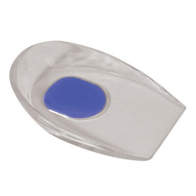 PAIR Medium Medical Grade Silicone Heel Cups - UK Size 6-8 - Soft Heel Cushion