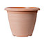 Pair of 16" Helix Powdered Clay Planters Containers For Growing Garden Flowers