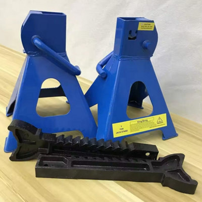 Pair of 3 Ton Heavy Duty Ratchet Axle Stands, Adjustable Height