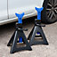 Pair of 6 Tonne Heavy Duty Steel Car Adjustable Axel Jack Stands GS/TUV/CE Approved