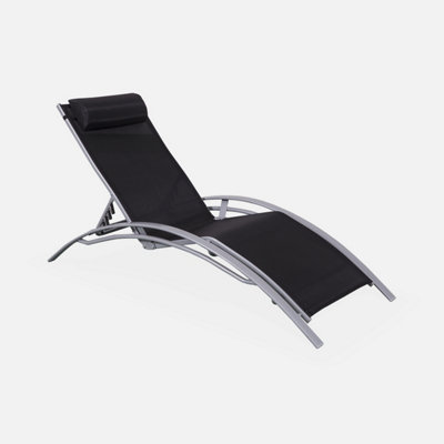 Louisa aluminium and textilene sun lounger new arrivals