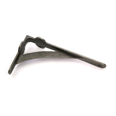 Pair of Antique Cast Iron Gallows Shelf Brackets - 200mm x 100mm