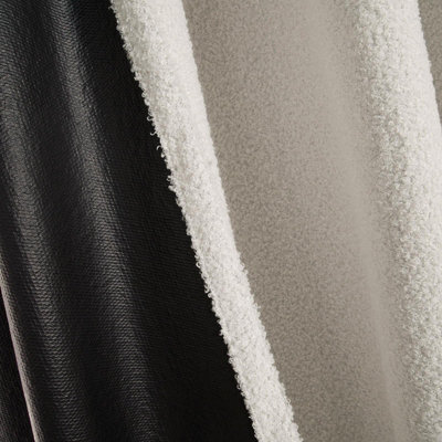 Pair Of Boucle Curtains Eyelet Blackout - 5