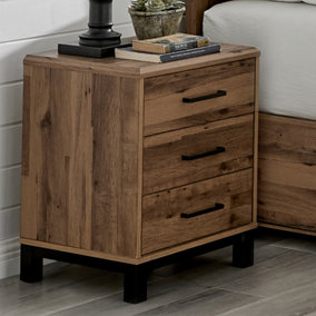 Pair of Brookes 3 Drawer Bedside Tables