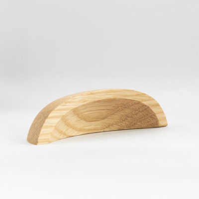 Pair of Cabinet Door Oak Cup Handles and Drawer Pulls 80mm