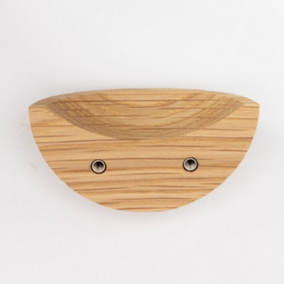 Pair of Cabinet Door Oak Cup Handles and Drawer Pulls 80mm