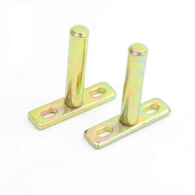 Pair of Concealed Floating Shelf Supports with Solid Horizontal Adjustment - 85mm