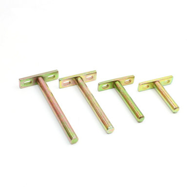 Pair of Concealed Floating Shelf Supports with Solid Horizontal Adjustment - 85mm