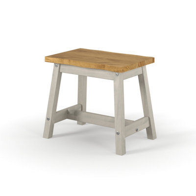 PAIR of Corona Grey Live Edge Single Dining Bench , 525mm wide