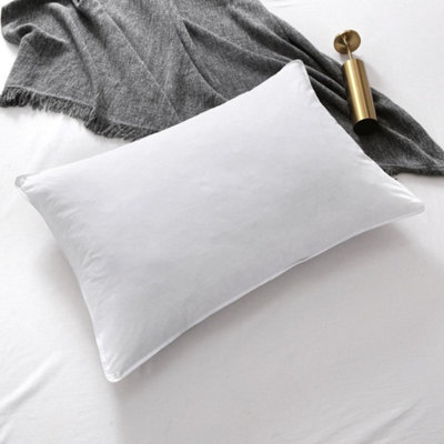 Pair Of Duck feather Down Pillows 100 Cotton With Double stitching And self piping Soft Comfy DIY at B Q