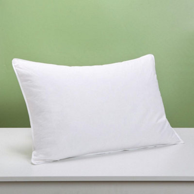 Pair Of Duck feather Down Pillows 100% Cotton With Double stitching And self-piping Soft & Comfy