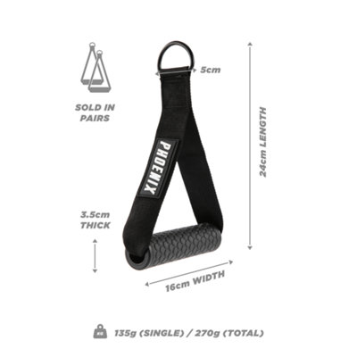 Pair of Exercise Handles for Resistance and Strength Workouts