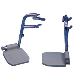 Pair of Footrests for ve00274 and ve00275 - Chrome Plated Swing Away Footrest