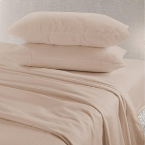 Pair Of Pillow Cases Flannelette 100% Brushed Cotton Pillow Cases