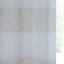 Pair of Santorini Natural Linen Look Stripe Panels with Eyelet Header 229CM