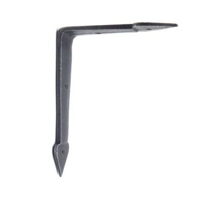 Pair of Spearhead End Shelf Brackets Antique Cast Iron 200mm x 155mm - 4