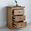 Pair of Toulon Oak 3 Drawer Bedside Tables