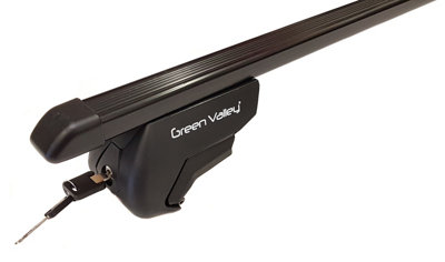 Pair of Universal Roof Rack Rail Cross Bars - for Vehicles with Raised Open Roof Rails 135cm - 3
