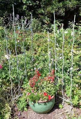 Pair of Verdigris Bird and Leaf Trellis