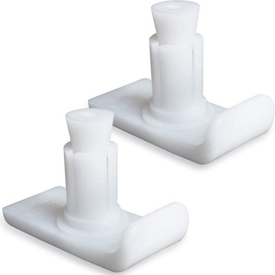 Pair of Zimmer Walking Frame Walker Glides Skis - Universal Screw-On Fit