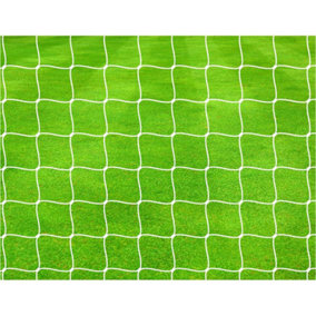 Pair PRO 4mm Braided Football Goal Net - 12 x 6 Feet 5 & 7 A Side Outdoor Rated
